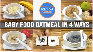 baby food oatmeal recipes
