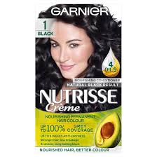 See offer price garnier nutrisse hair color black friday sale price: Garnier Nutrisse 1 Black Permanent Hair Dye Cosmetify