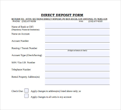 Free Direct Deposit Form Template For Excel 2007 2016