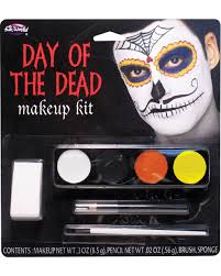 day of the dead mustache man makeup for
