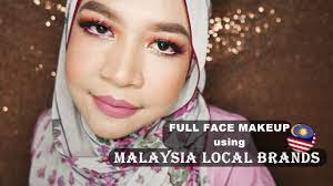 face using local brand makeup msia