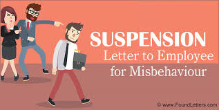 sle suspension letter to employee