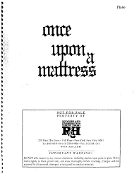 pdf once upon a mattress score pdf