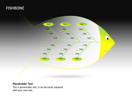 Powerpoint Slide Fishbone Diagram 3d Green Cg 35