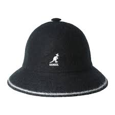 Kangol Stripe Casual Bucket Hat Size L 22 34 Blackoff White