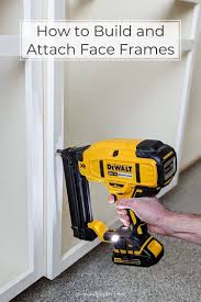 attach face frames to a cabinet