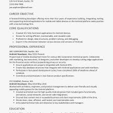 Android Developer Resume Example And Writing Tips