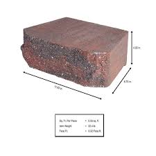 Pavestone 4 In X 11 75 In X 6 75 In Oaks Blend Concrete Retaining Wall Block 144 Pcs 46 5 Face Ft Pallet