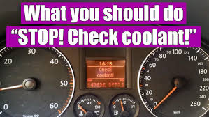 check coolant level warning message is on