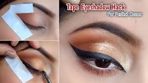 eyeshadow tape trick that will change