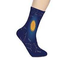 Amazon Com Astrology Soft Mid Calf Length Socks Celestial