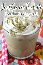 iced green tea latte starbucks copycat