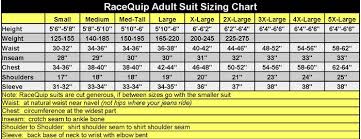 Size Charts Racequip