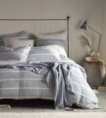 seb stripe blue bed linen secret