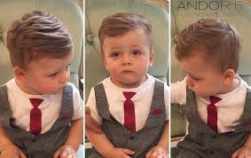 Boys with medium hair can style their hair in any way provided that he knows how to play with them. 20 Sute Baby Boy Haircuts