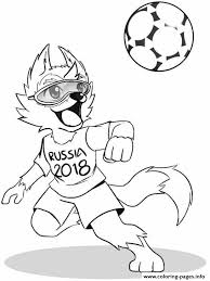 These world cup coloring pages feature pictures to color for world cup. Fifa World Cup 2018 Russia Mascot Coloring Pages Printable