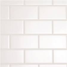 Ceramic Bright White Subway Tile