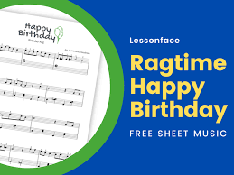 ragtime happy birthday free sheet