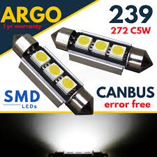 Details About 2x Mini Cooper S R56 1 6 239 C5w Xenon White Led Number Plate Bulb Hid Light