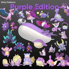 Purple shiny pokemon