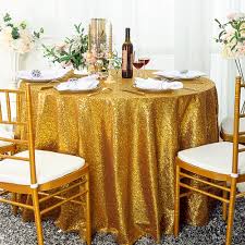 gold sequin table cover linens 120