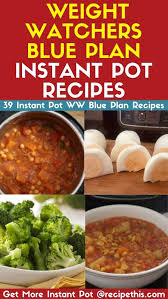 weight watchers blue plan instant pot