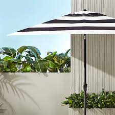 White Stripe Modern Umbrella Shade