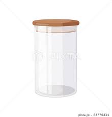 glass jar with airtight seal wood lid