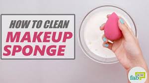 how to clean beauty blender or makeup