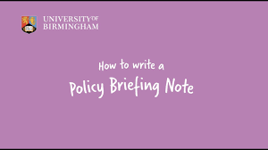 Policy briefings are short documents that communicate an organisation's policy recommendations. How To Write A Policy Briefing Note Youtube