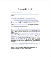 Business Bill Of Sale 7 Free Word Excel Pdf Format Download