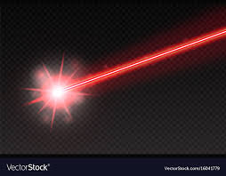 abstract red laser beam magic neon