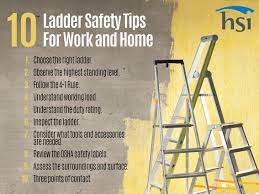 10 ladder safety tips for work and home