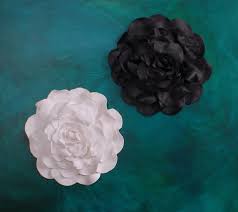 flower wall sculptures black white
