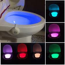 Motion Activated Toilet Night Light Bowl Bathroom Led 8 Color Lamp Sensor Lights Sale Banggood Com