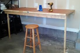 Wall Mounted Folding Table Workbench