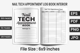 nail tech appointment log book kdp