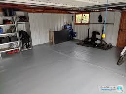 painting a new concrete garage floor