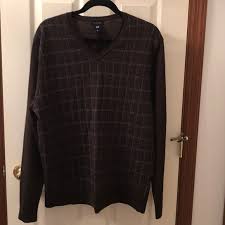 Mens Gap Brown Wool Sweater Size Xl
