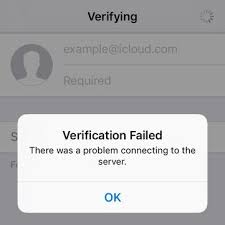 fix the icloud verification failed error