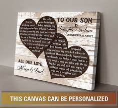 personalized wedding gifts for son and