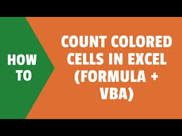 count colored cells in excel using