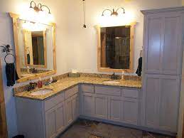 This is a perfect example of a double bowl vanity forced into one corner. Pin By Tara Swartzendruber On Bathroom Corner Bathroom Vanity Double Vanity Bathroom Bathroom Remodel Master