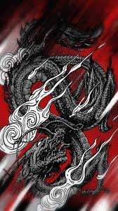 black anese dragon tattoo