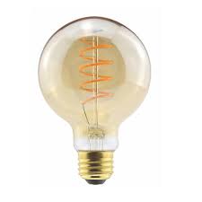 Globe Amber Edison Light Bulbs Lighting The Home Depot