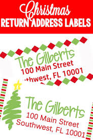 Christmas Themed Return Address Labels The Ultimate Pinterest