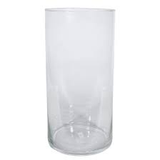 40cm X 20cm Clear Glass Cylinder Vase