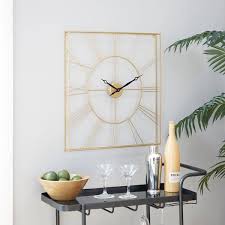 Open Frame Square Wall Clock 20789