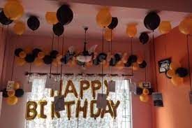 balloon decoration with happy birthday