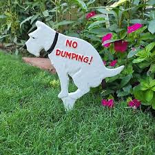 No Dumping Dog Poop Yard Sign To Keep